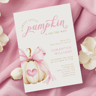Convite Doce Pumpkin está no caminho do Chá de fraldas