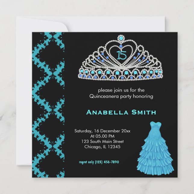 Convite Doce Quinceanera (Frente)