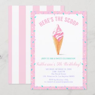 Convite Doce Scoop Baby Sprinkle Candy Compre Aniversário