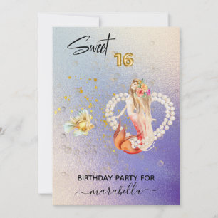 Convite *~* DOCE SEXTA Sereia Cardíaca Pérola 16 Anivers