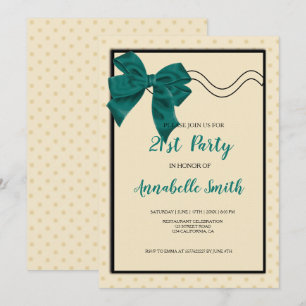 Convite doce verde elegante 2ø do arco