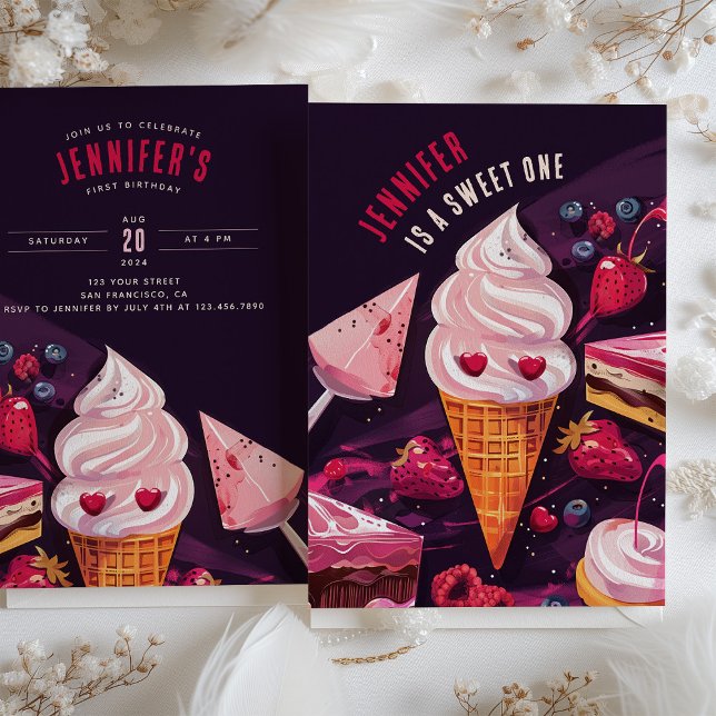 Convite Doces Travessuras & Delícias - Primeira Festa de A (Criador carregado)