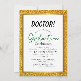 Convite Doctor Graduation Party Invitation