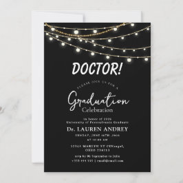 Convite Doctor Graduation Party Invitation
