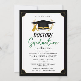 Convite Doctor Graduation Party Invitation