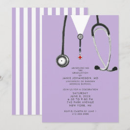 Convite Doctor Graduation Party Invitations