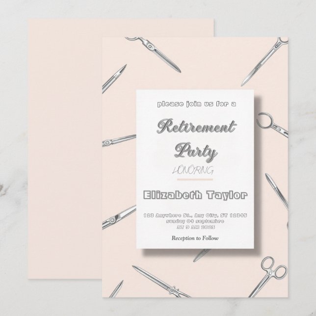 Convite Doctor  Surgeon nurse retirement invitation (Frente/Verso)