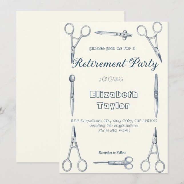Convite Doctor  Surgeon nurse retirement invitation (Frente/Verso)