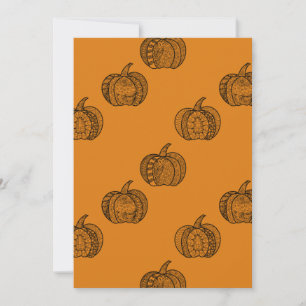 Convite Dodores de Halloween Boho mandala bombeiros outono