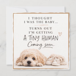 Convite Dog Pregnancy Announcement Card