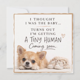 Convite Dog Pregnancy Announcement Card