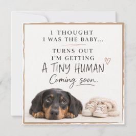 Convite Dog Pregnancy Announcement Card