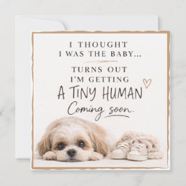 Convite Dog Pregnancy Announcement Card