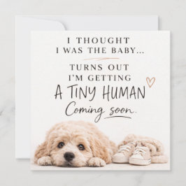 Convite Dog Pregnancy Announcement Card