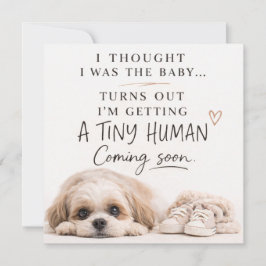 Convite Dog Pregnancy Announcement Card