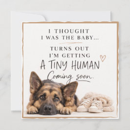 Convite Dog Pregnancy Announcement Card