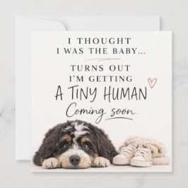 Convite Dog Pregnancy Announcement Card