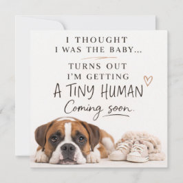 Convite Dog Pregnancy Announcement Card