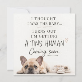 Convite Dog Pregnancy Announcement Card