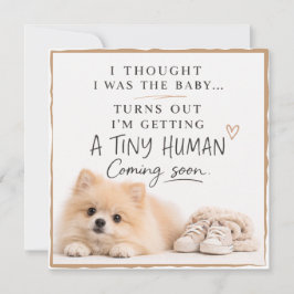 Convite Dog Pregnancy Announcement Card