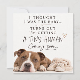 Convite Dog Pregnancy Announcement Card