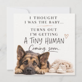Convite Dog Pregnancy Announcement Card