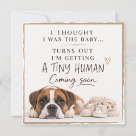 Convite Dog Pregnancy Announcement Card