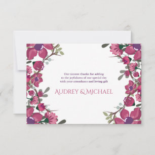 Convite Dogwood Obrigado Nota