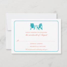 Convite Dois Adirondack Chairs RSVP