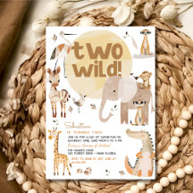 Dois animais selvagens do safari aniversário de cr