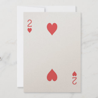 Convite Dois anos de Corações Jogando Cartaz Casino