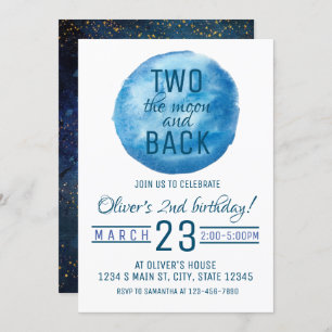 Convite Dois anos de lua