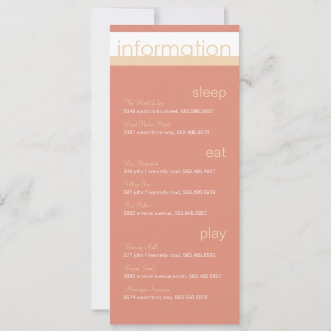 Convite Dois anúncios de informações de noivas (Frente)