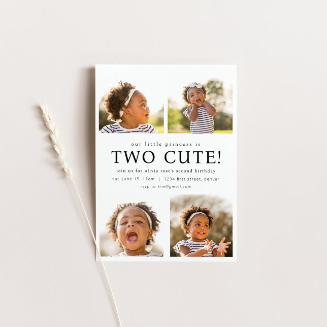 Convite Dois Bons Aniversário Convidam com Fotos (Criador carregado)