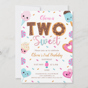 Convite Dois Bons Aniversário   ROSQUINHA SEGUNDO ANIVERSÁ