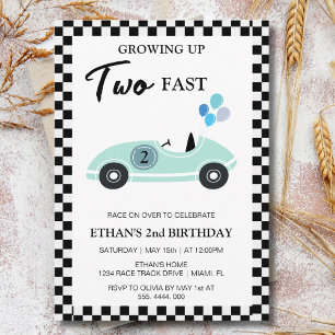 Convite Dois Carros Rápidos, 2ª Festa de segundo aniversár
