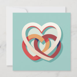 Convite Dois Corações Unidos