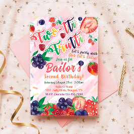 Convite Dois Doce | Aniversário do Partido Fruta