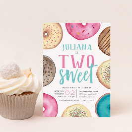 Convite Dois Doce | FESTA DE ANIVERSÁRIO ROSQUINHA