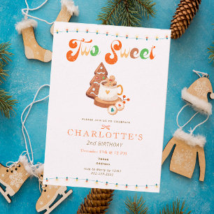 Convite Dois Doces Aniversário de Natal Biscoito Cacau Men