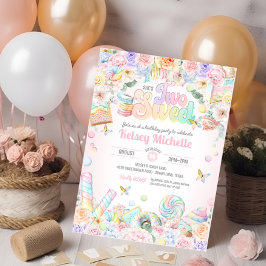 Convite Dois Doces Pastel Compro Segundo Aniversário