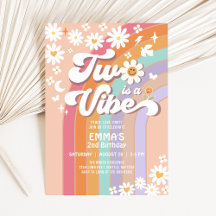 Dois é um aniversário de Groovy Rainbow segundo Vi