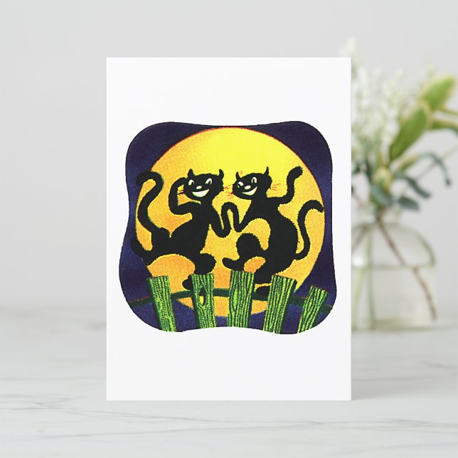 Convite Dois Gatos Pretos (Criador carregado)