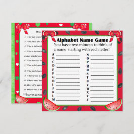 Convite Dois Jogos de Chá de fraldas Lateral Melancia Pens