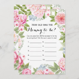 Convite Dois jogos de Chá de fraldas - Quão Antigos | Acon