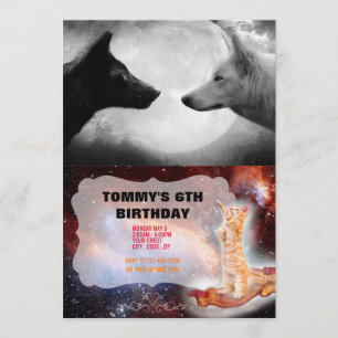 Convite Dois lobos se encarando