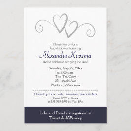 Convite Dois Marinhos e Chá de panela Prata