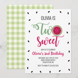 Convite Dois Melões Doces 2º Aniversário