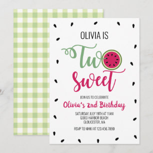 Convite Dois Melões Doces 2º Aniversário