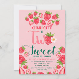 Convite Dois Morango Doce Transformando Duas Festas de ani